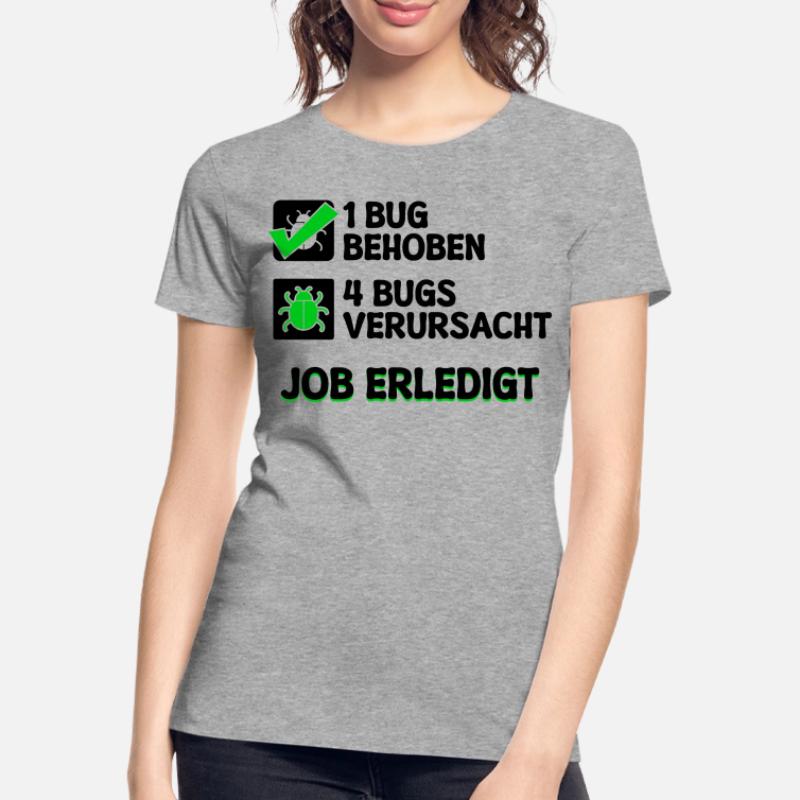 Open Source Bugfixing Bugs Developer Programmier Frauen Premium Bio T-Shirt