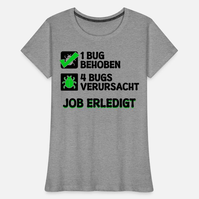 Open Source Bugfixing Bugs Developer Programmier Frauen Premium Bio T-Shirt