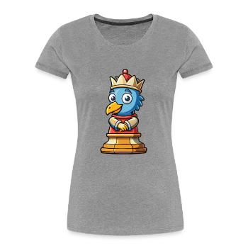 Tour mignon personnage de dessin animé Kawaii Clipart - T-shirt bio Premium Femme - gris chiné - Devant - Mia (176cm)