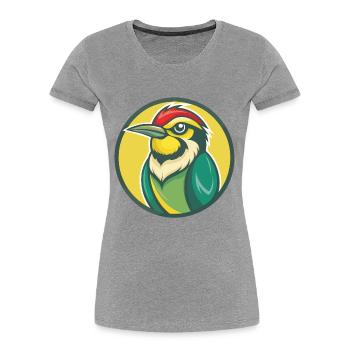 Bee Eater Cute Kawaii Cartoon Clipart Pet Animal - Women's Premium Organic T-Shirt - heather grey - Front - Mia (176cm)