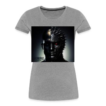 Twins Darkness to - Women's Premium Organic T-Shirt - heather grey - Front - Mia (176cm)