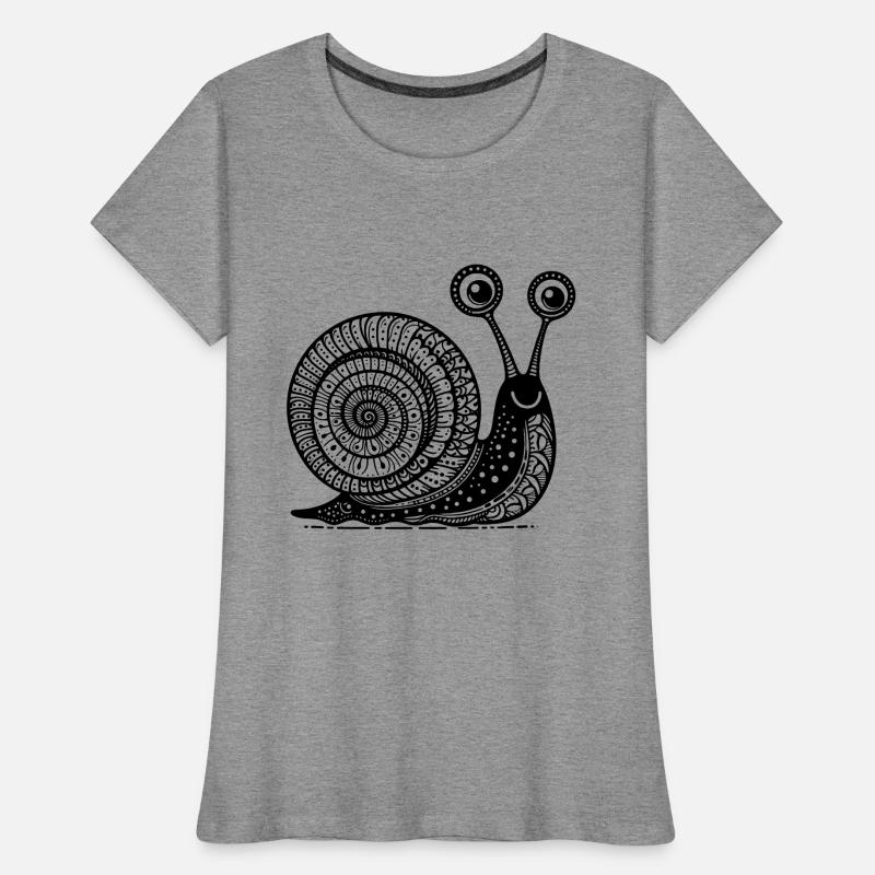 Snail's Pace: Langsame und stetige Zen-Kunst Frauen Premium Bio T-Shirt