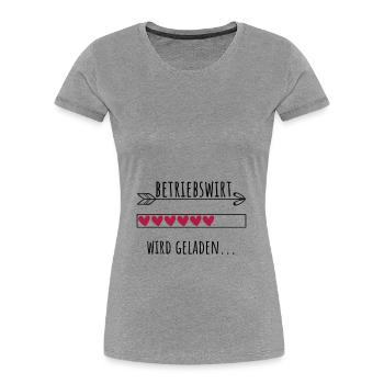 Betriebswirt Ausbildung Personalisierter Beruf - Frauen Premium Bio T-Shirt - Grau meliert - Vorne - Mia (176cm)