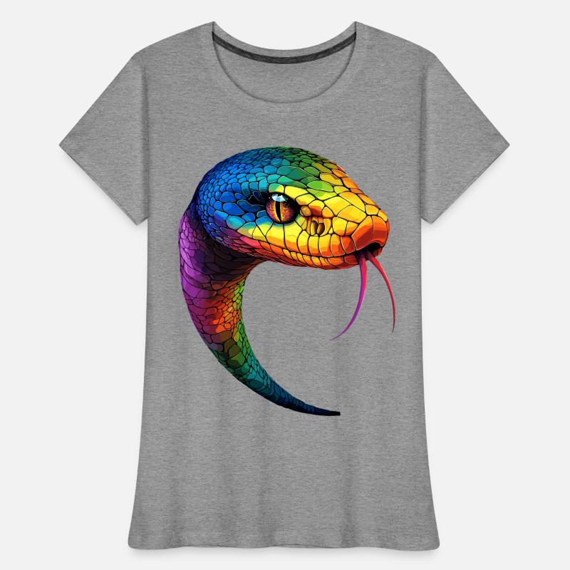 Snake Python Cobra Mamba Rattlesnake Snake Women's Premium Organic T-Shirt