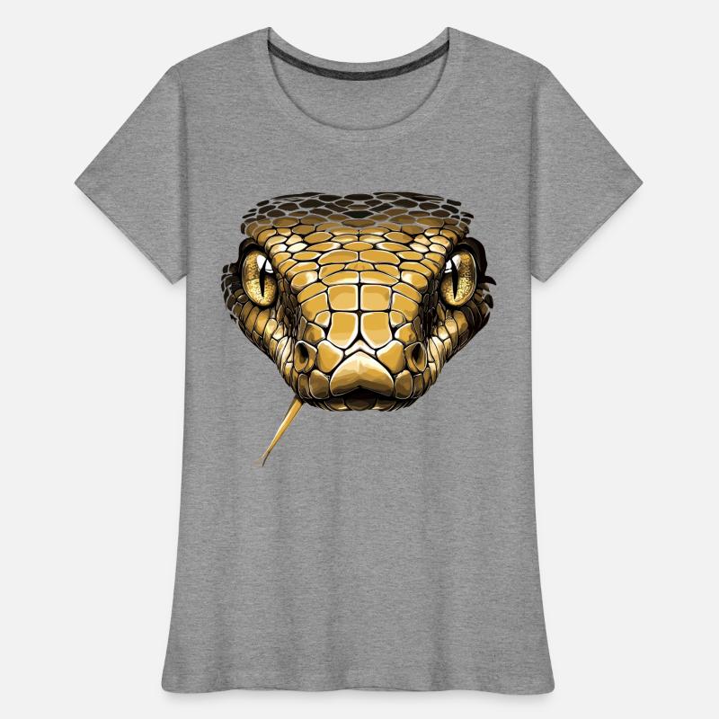 Snake Python Cobra Mamba Rattlesnake Snake Women's Premium Organic T-Shirt