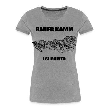 Rauer Kamm, Ötscher, Mostviertel, Berg, Autriche - T-shirt bio Premium Femme - gris chiné - Devant - Mia (176cm)