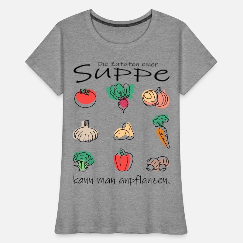 Gemüse Suppe Frauen Premium Bio T-Shirt