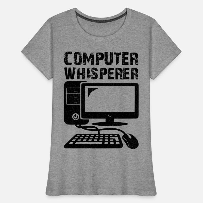 computer whisperer Frauen Premium Bio T-Shirt