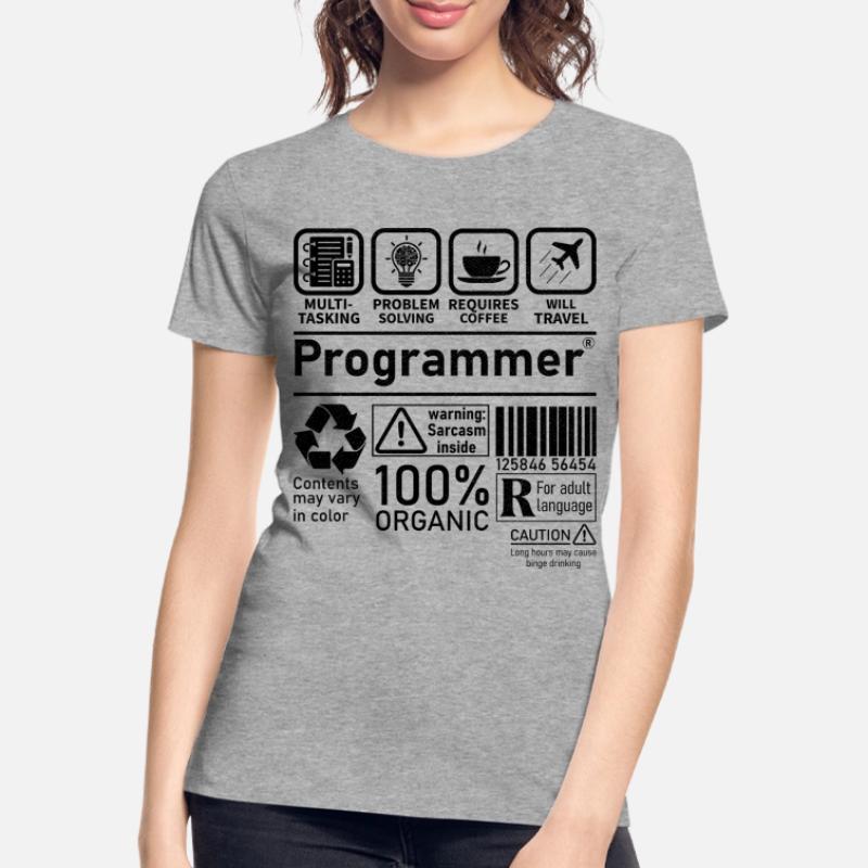 Programmer multi tasking problem solving requires Frauen Premium Bio T-Shirt