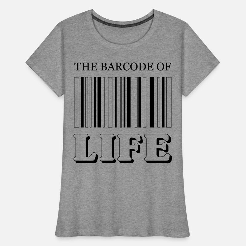 Le code-barres de la vie / Der Strichcode des Lebens T-shirt bio Premium Femme