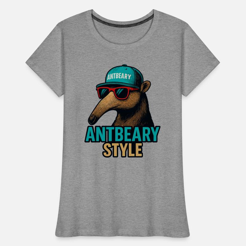 Dessin animé de Fourmilier style Antbeary T-shirt bio Premium Femme
