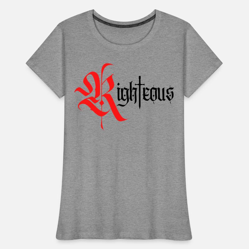 Conception gothique vertueuse avec épée T-shirt bio Premium Femme