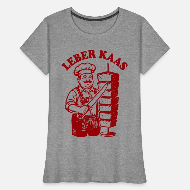 Leberkaas am Spieß oder Döner Kebab - Leberkäse Frauen Premium Bio T-Shirt