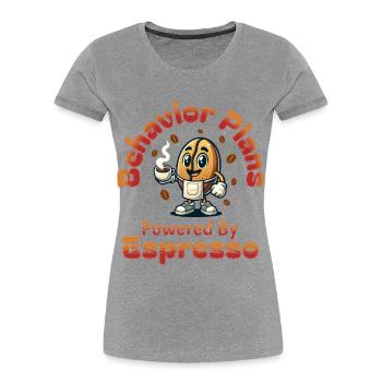 L’autisme n’est pas un trouble, c’est de la magie - T-shirt bio Premium Femme - gris chiné - Devant - Mia (176cm)