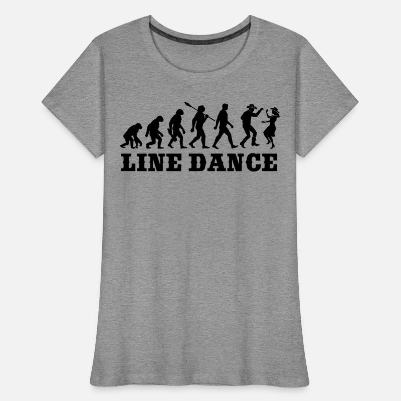 Vintage Evolution - Line Dance - Geschenk Frauen Premium Bio T-Shirt