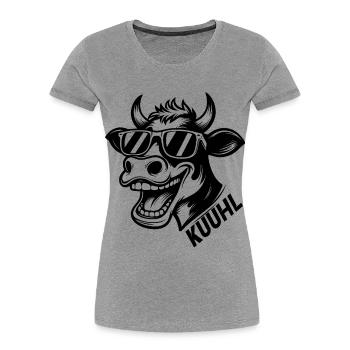 Kuhl - T-shirt bio Premium Femme - gris chiné - Devant - Mia (176cm)