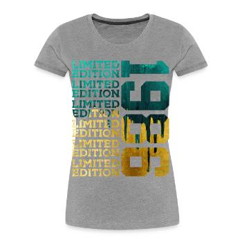 LIMITED EDITION 1986 40 YEARS 40TH BIRTHDAY - Women's Premium Organic T-Shirt - heather grey - Front - Mia (176cm)
