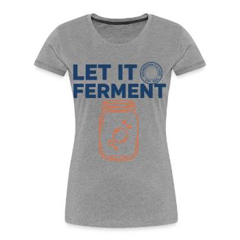 Sourdough Bread Baking Baker Sourdough Starter Jar - Frauen Premium Bio T-Shirt - Grau meliert - Vorne - Mia (176cm)