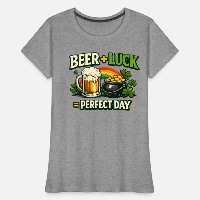 Bierglück Perfekter Tag Frauen Premium Bio T-Shirt