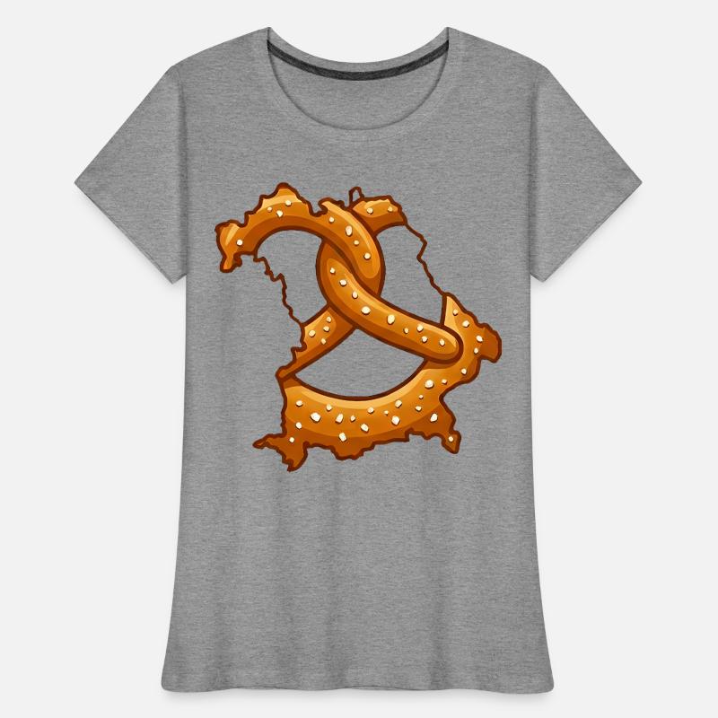 Bretzels de Bavière | Bavière robuste T-shirt bio Premium Femme