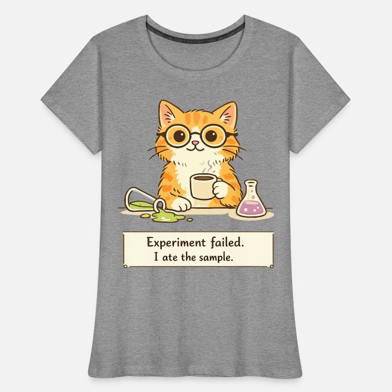 Scientist Cat. Experiment Failed. I Ate the Sample Women's Premium Organic T-Shirt