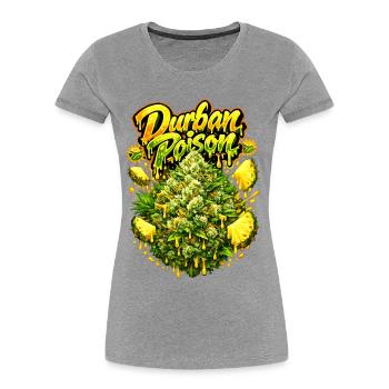 Durban Poison Graffiti Art Print - Women's Premium Organic T-Shirt - heather grey - Front - Mia (176cm)