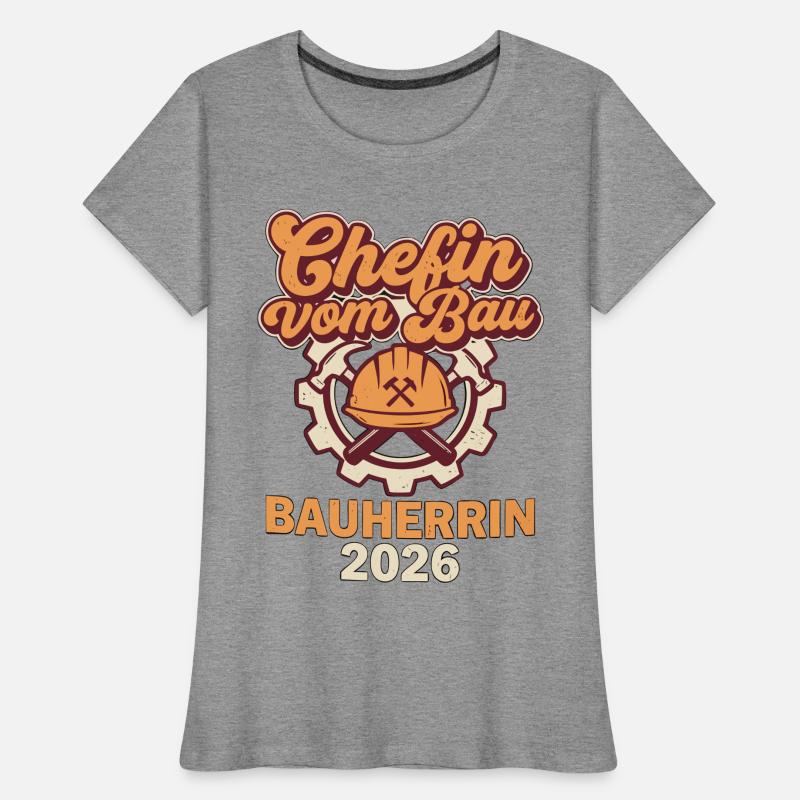 Chef du constructeur de construction 2026 Retro T-shirt bio Premium Femme