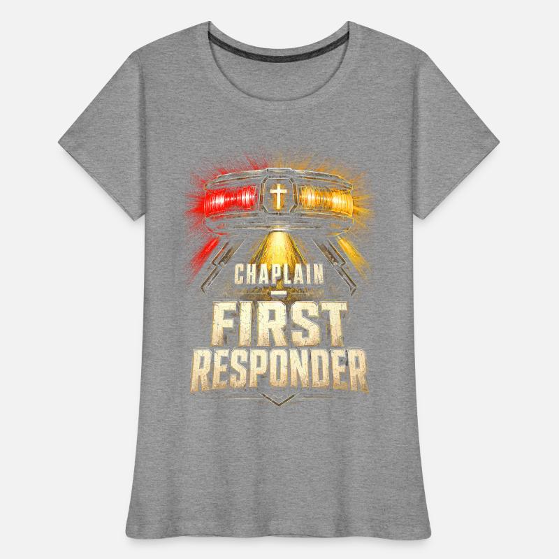 Chaplain Cleric Pastor Chaplain First Responder Women's Premium Organic T-Shirt