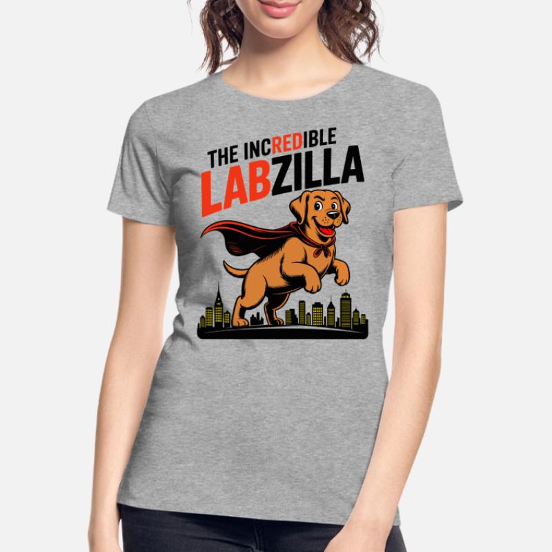 Labzilla – Foxred Labrador in Monster Mode Women's Premium Organic T-Shirt
