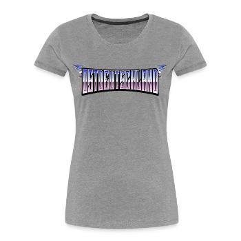 East Germany Ossis East East German - Women's Premium Organic T-Shirt - heather grey - Front - Mia (176cm)