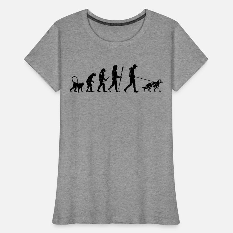 Deutscher Schäferhund Evolution Frauen Premium Bio T-Shirt