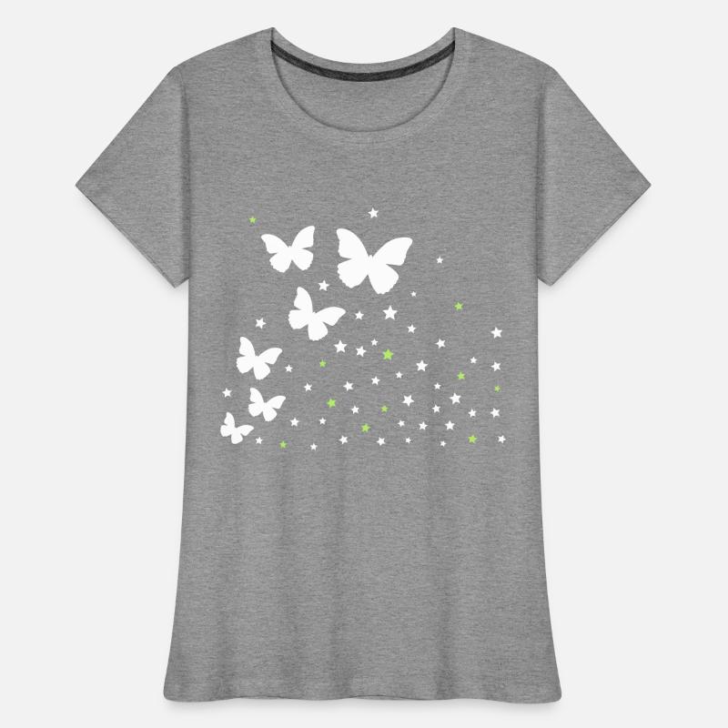Schmetterlinge & Sternchen Frauen Premium Bio T-Shirt
