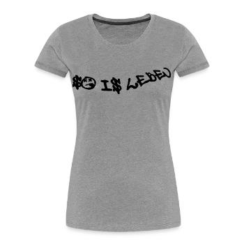 So is Leben - Frauen Premium Bio T-Shirt - Grau meliert - Vorne - Mia (176cm)