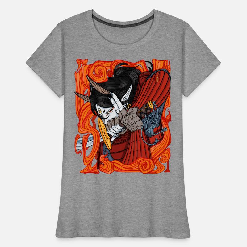 Samurai Demon Warrior Women's Premium Organic T-Shirt