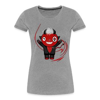 Kalisto - Women's Premium Organic T-Shirt - heather grey - Front - Mia (176cm)