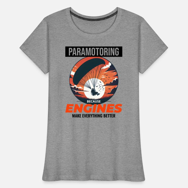 Paramotor Pilot Paramotoring Powered Paraglider Women's Premium Organic T-Shirt