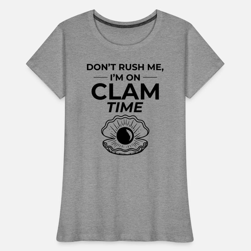 Clam Shell Seashells Collector Beachcomber Beach Women's Premium Organic T-Shirt