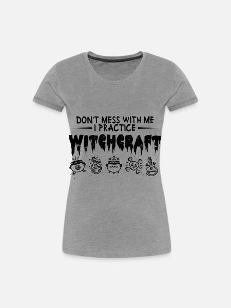 Hexe - Frauen Premium Bio T-Shirt - Grau meliert