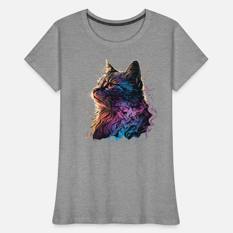 Cooles Kätzchen Frauen Premium Bio T-Shirt