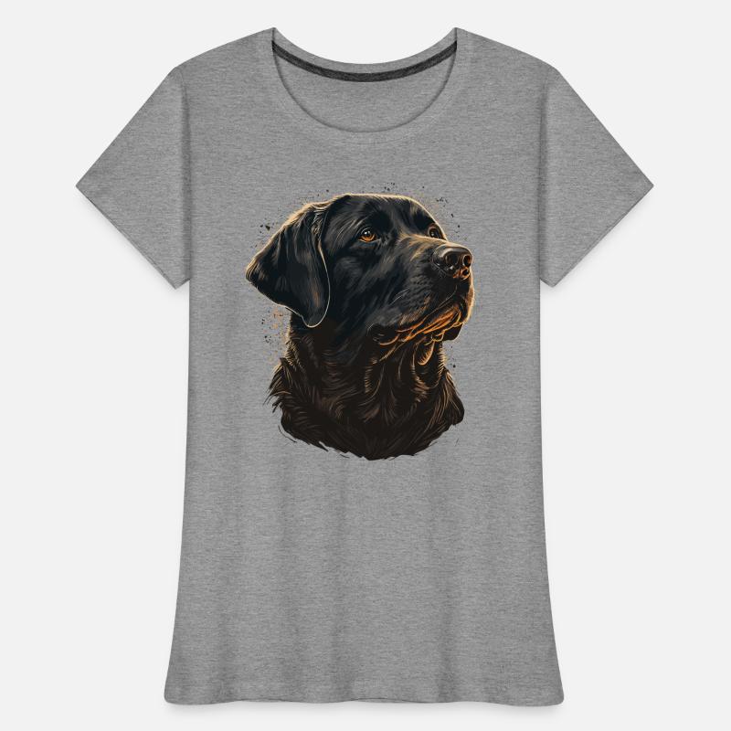 Nice Labrador Retriever Illustration Women's Premium Organic T-Shirt