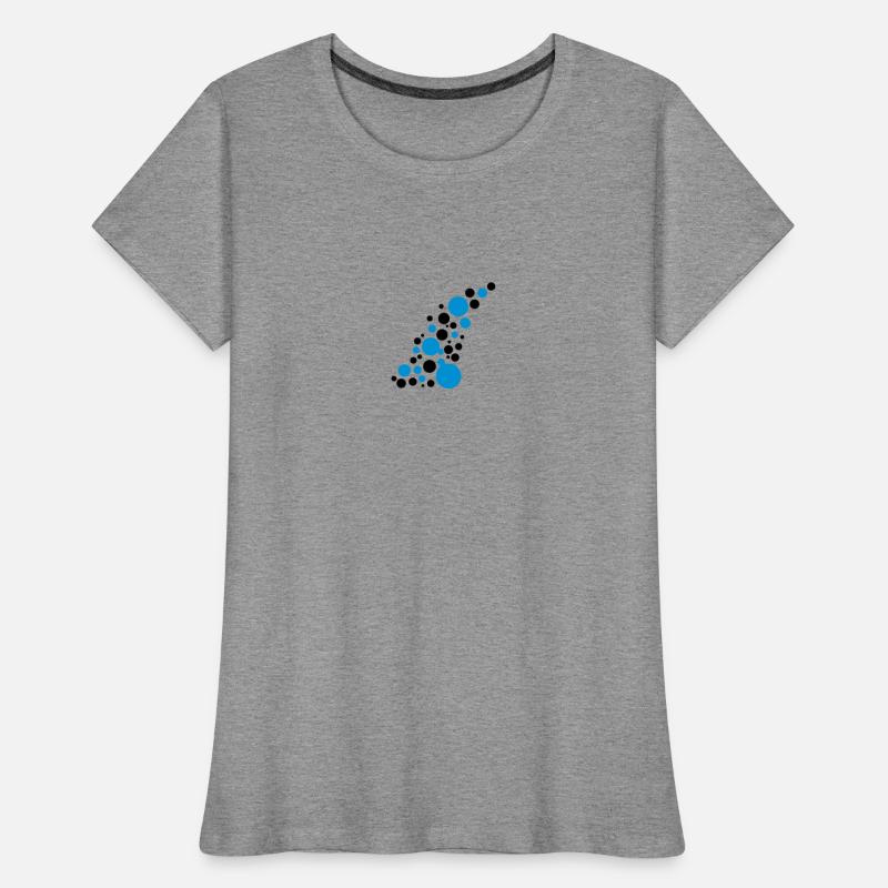 Points de Circle pattern design T-shirt bio Premium Femme