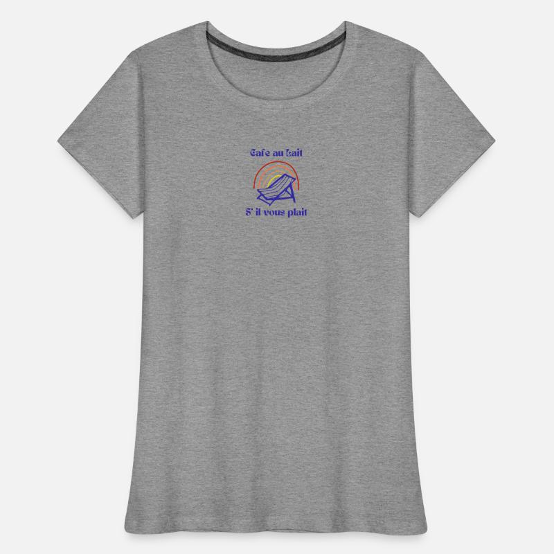 Kaffee bitte Frauen Premium Bio T-Shirt