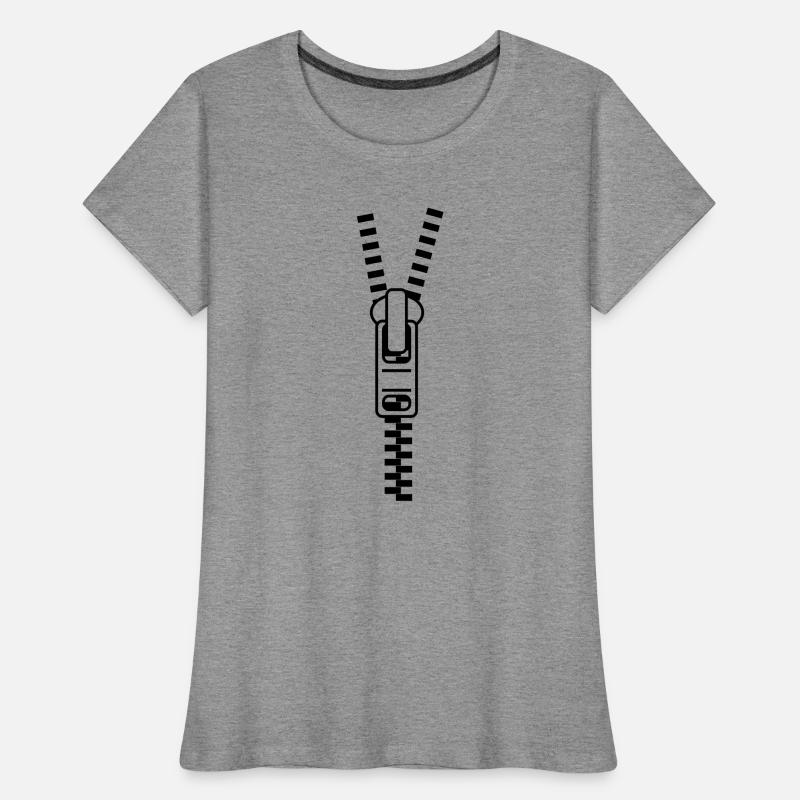 Zipper - fermeture éclair - © roil T-shirt bio Premium Femme