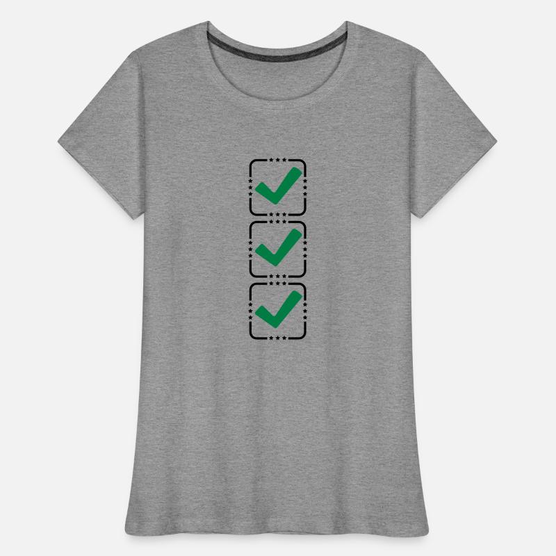 3 hook buttons Women's Premium Organic T-Shirt