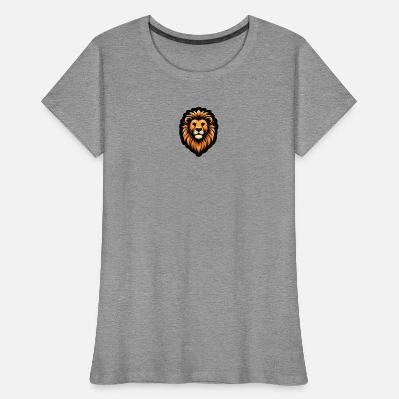 Comic Löwe Kopf Frauen Premium Bio T-Shirt