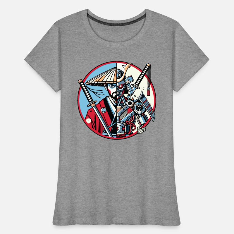 Samurai-Ronin oder Mecha-Shogun Frauen Premium Bio T-Shirt