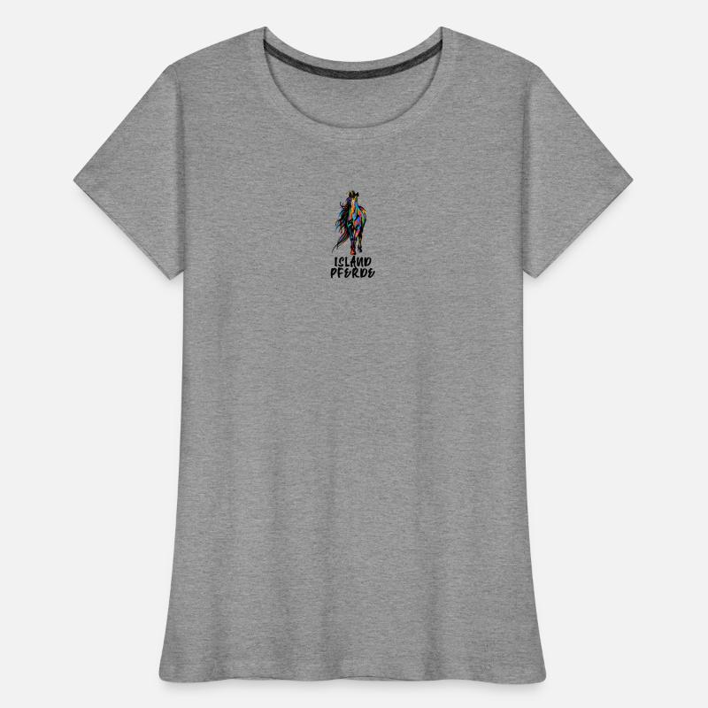 Cool Isländer Pferde Statement Islandpferde Frauen Premium Bio T-Shirt