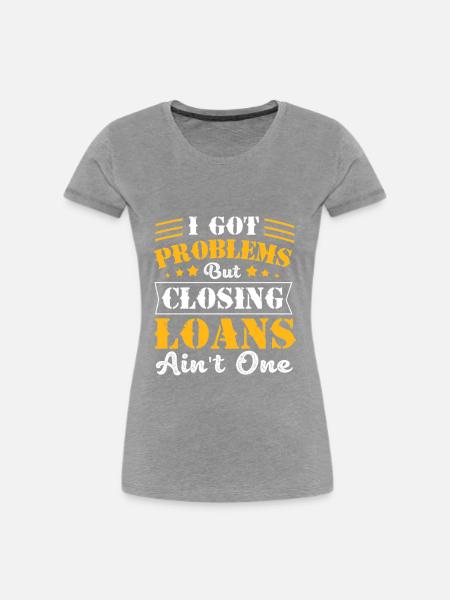 Schulden Hypothek Eigentumswohnung - Frauen Premium Bio T-Shirt - Grau meliert