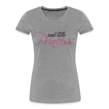 Sweet Little Princess - Women's Premium Organic T-Shirt - heather grey - Front - Mia (176cm)