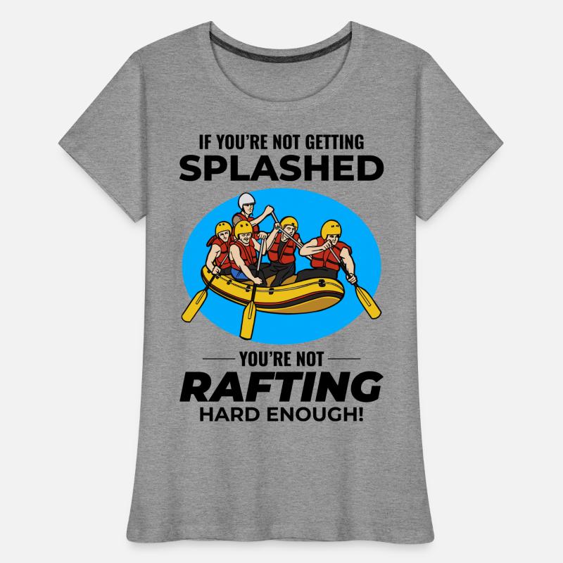 Rafting Team Raft Eau Vive Rafter Paddle Drôle T-shirt bio Premium Femme